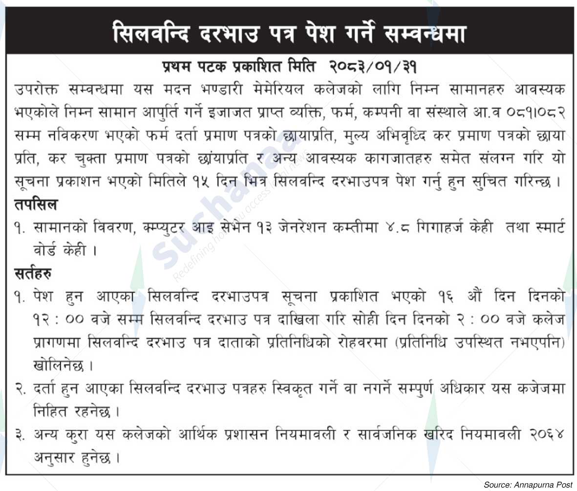 Madan Bhandari Memorial College