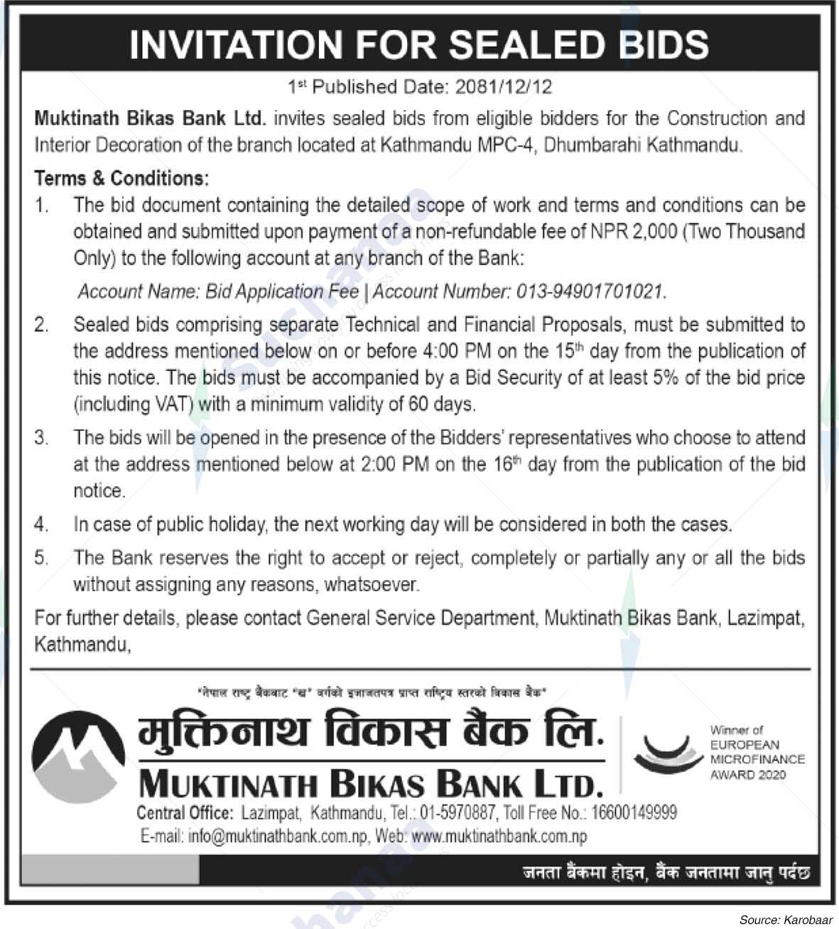 Muktinath Development Bank Ltd.