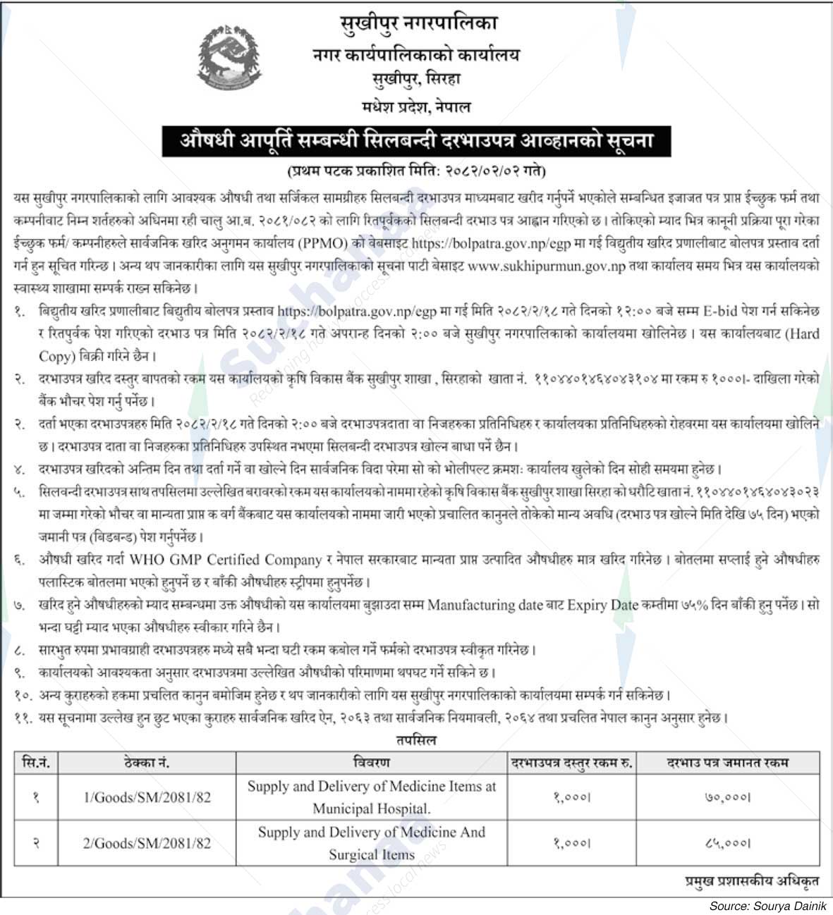 Sukhipur Municipality