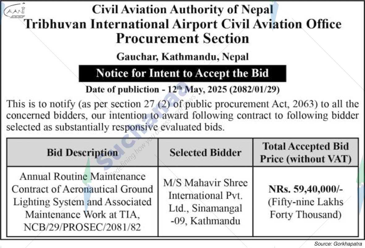 Tribhuvan International Airport Civil Aviation Office