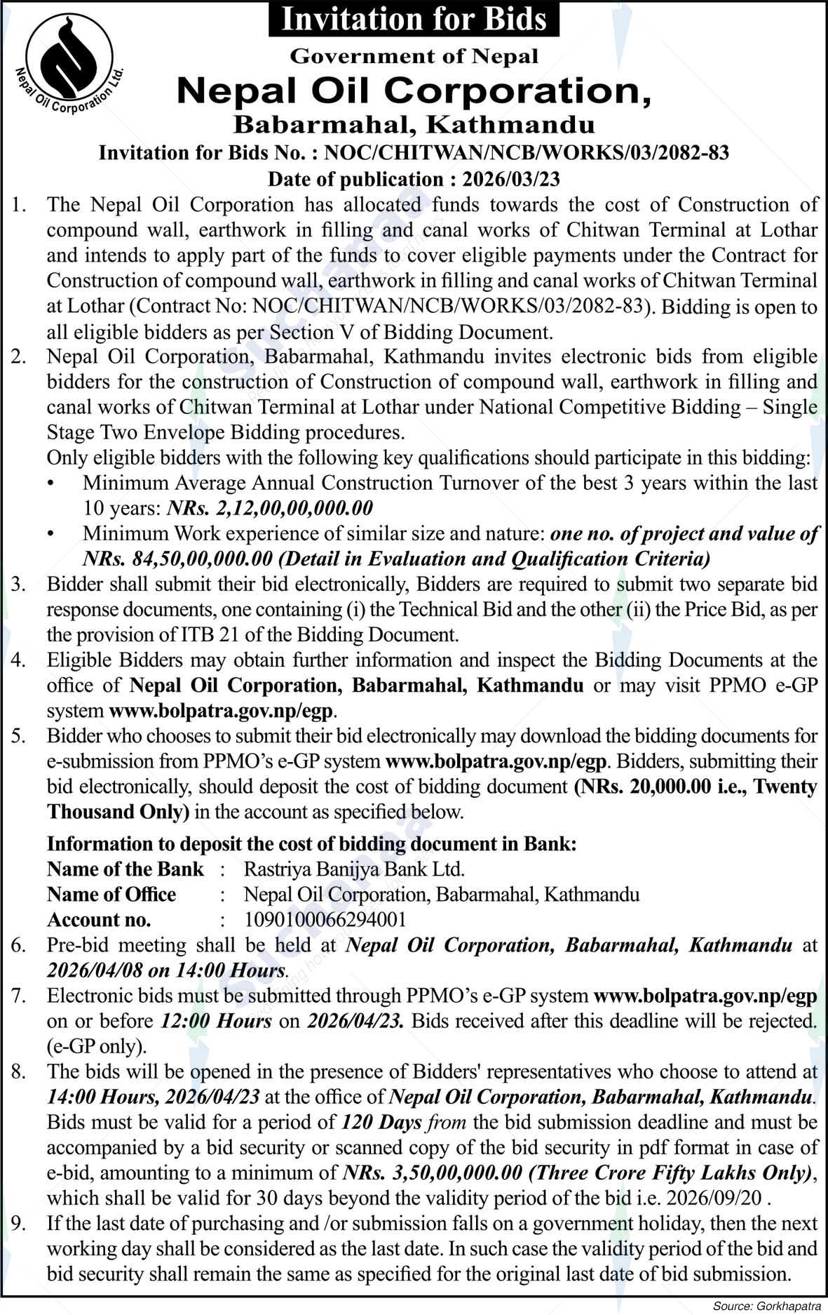 Nepal Oil Corporation Limited