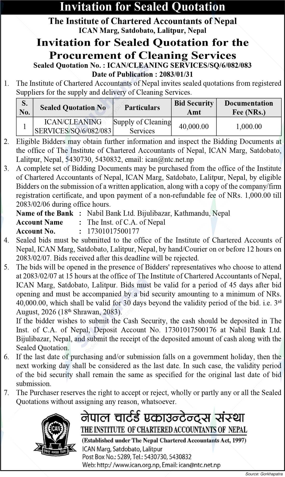 The Institute of Chartered Accountants of Nepal