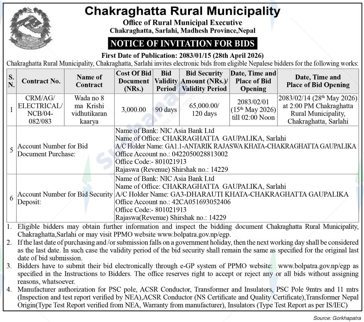 Chakraghatta Rural Municipality
