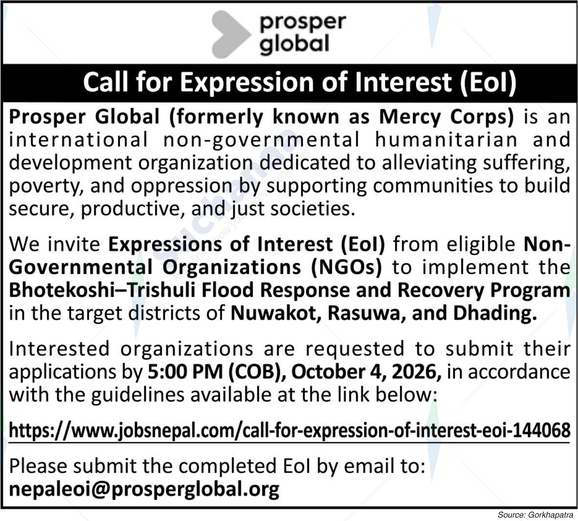 Prosper Global