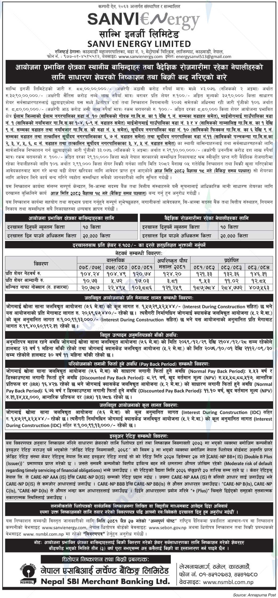Sanvi Energy Limited