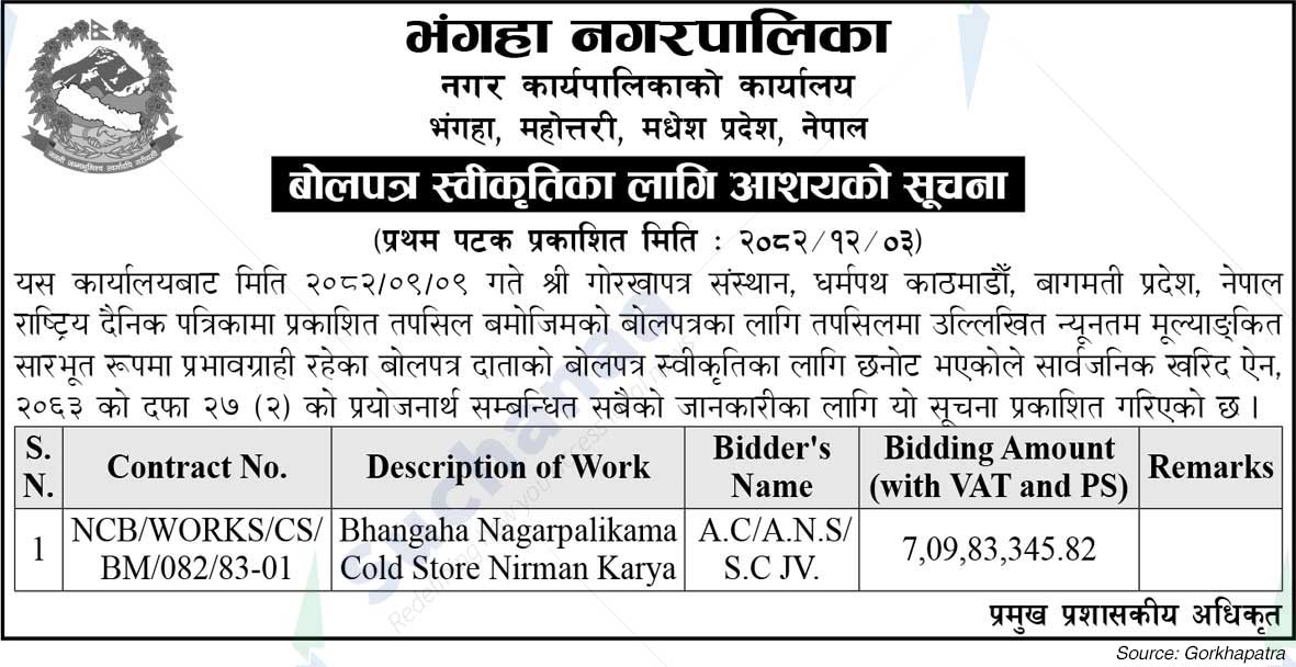 Bhangaha Municipality