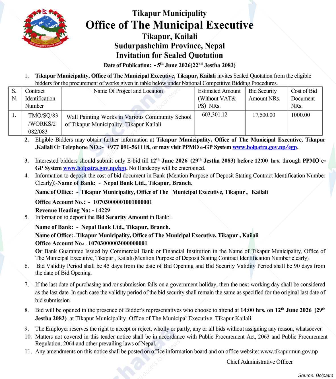 Tikapur Municipality