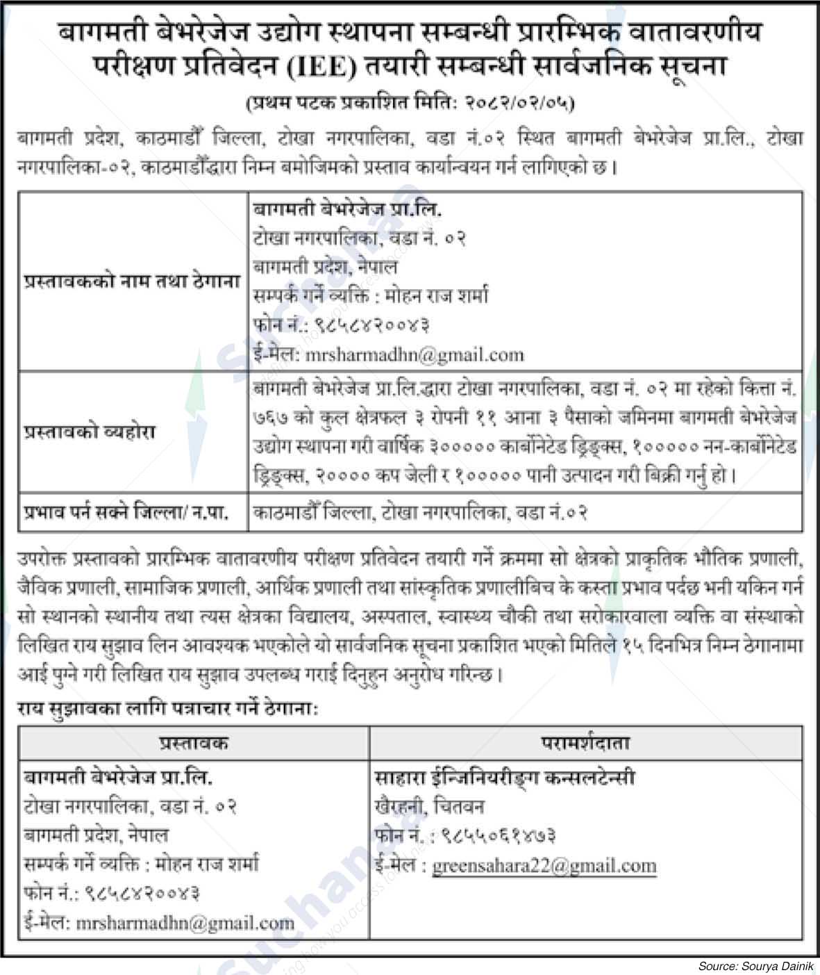 Bagmati Beverages Pvt. Ltd.