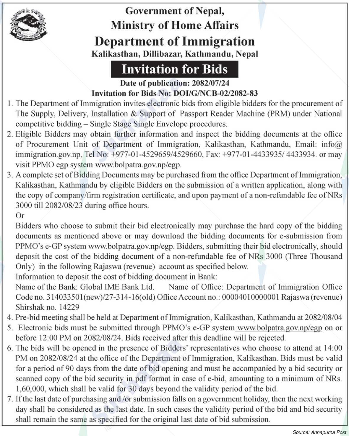 Department of Immigration