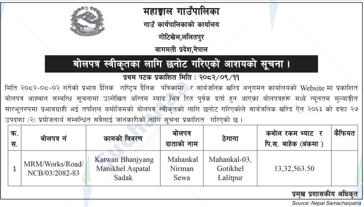 Mahankal Rural Municipality