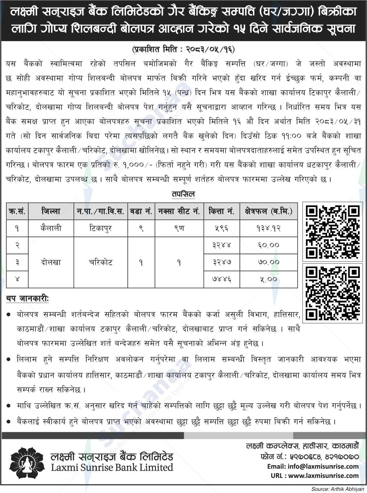 Laxmi Sunrise Bank Limited