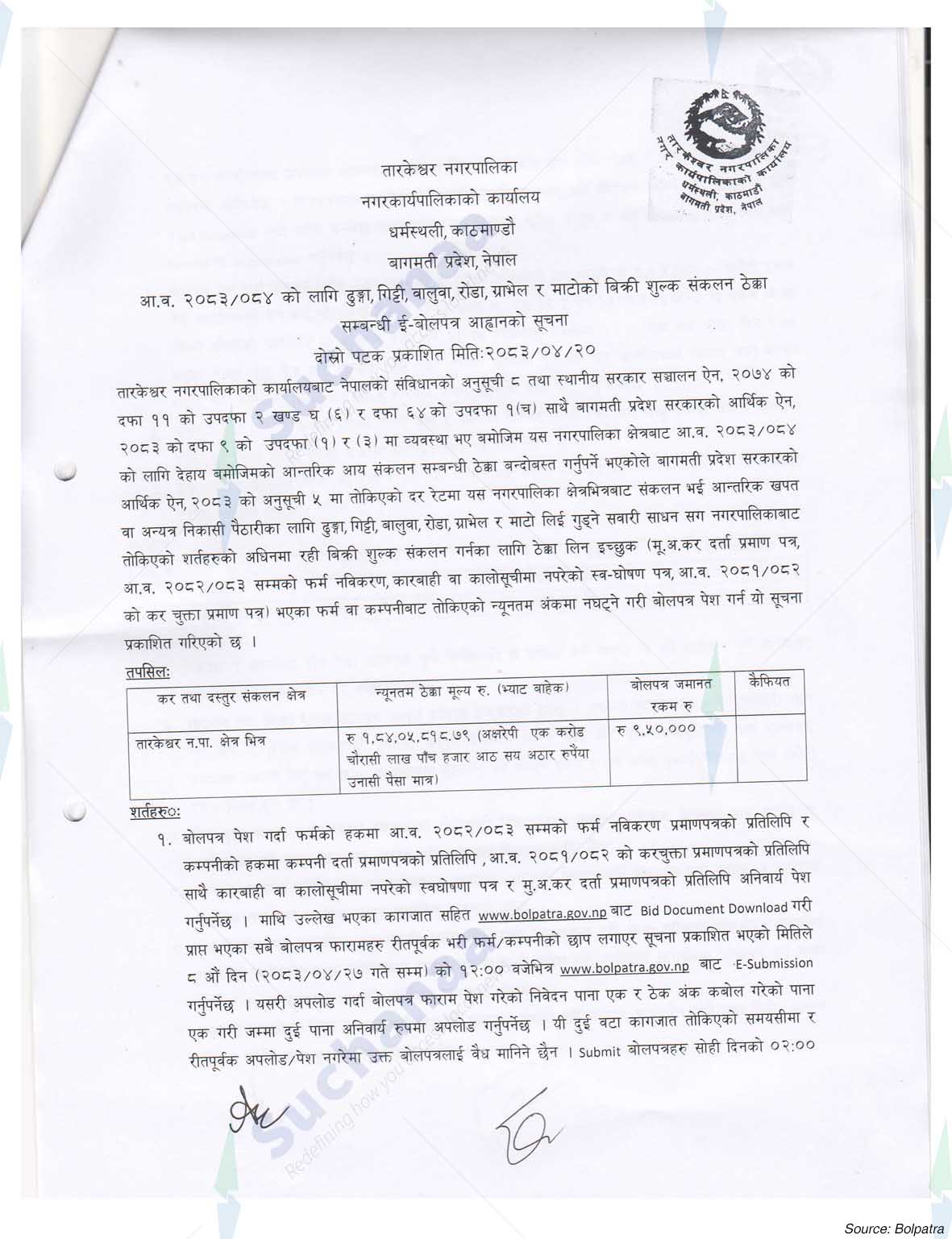 Tarkeshwor Municipality
