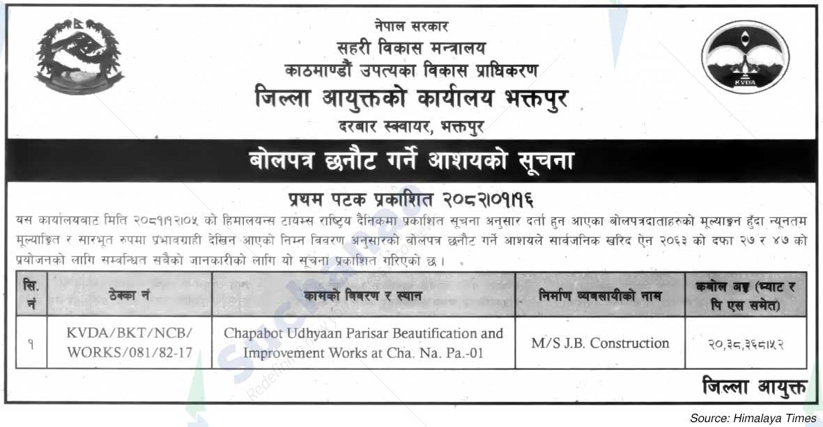 District Commissioner's Office Bhaktapur
