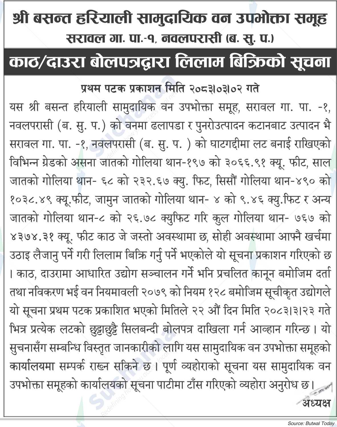 Shree Basant Hariyali Saa.Wa.Wo.Sa.