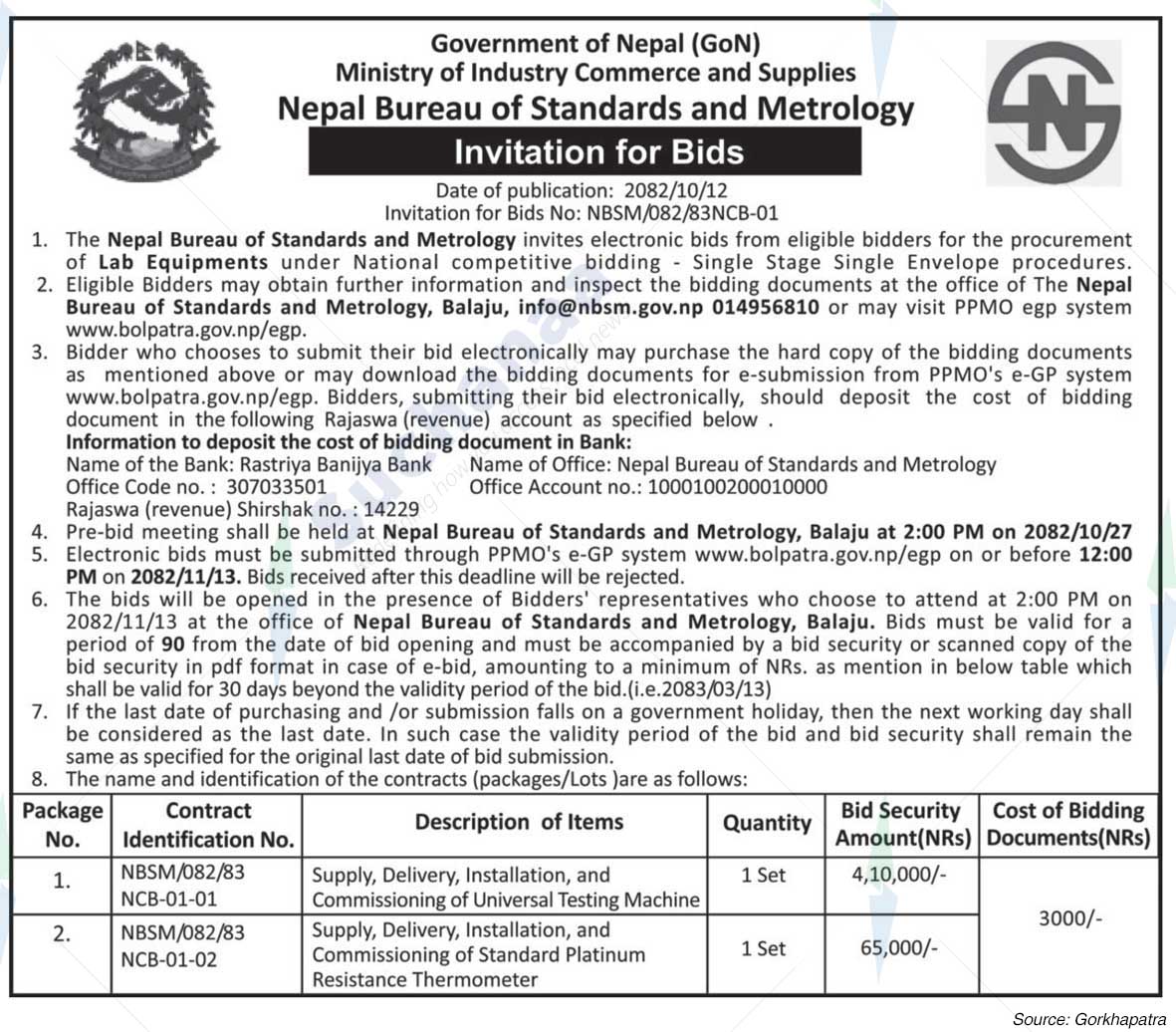 Nepal Bureau of Standards and Metrology