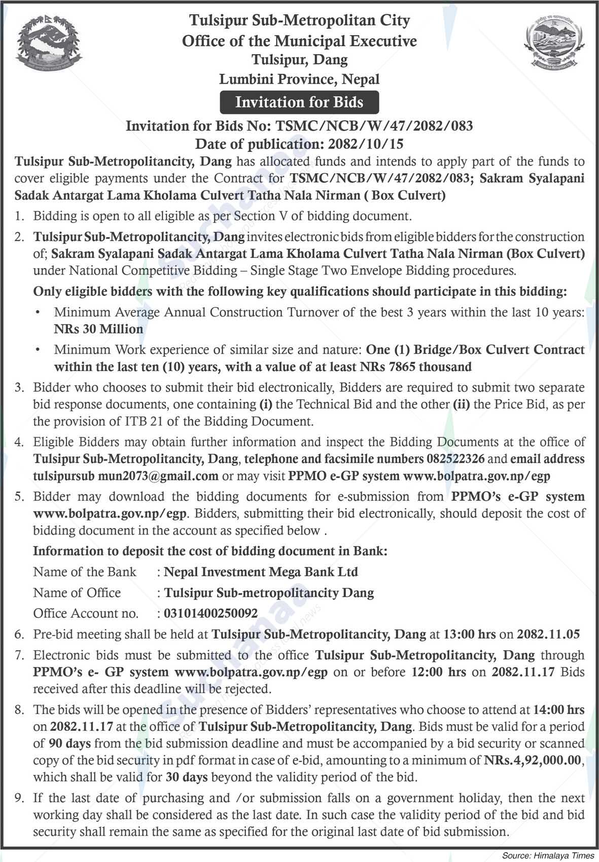 Tulsipur Sub-Metropolitan City