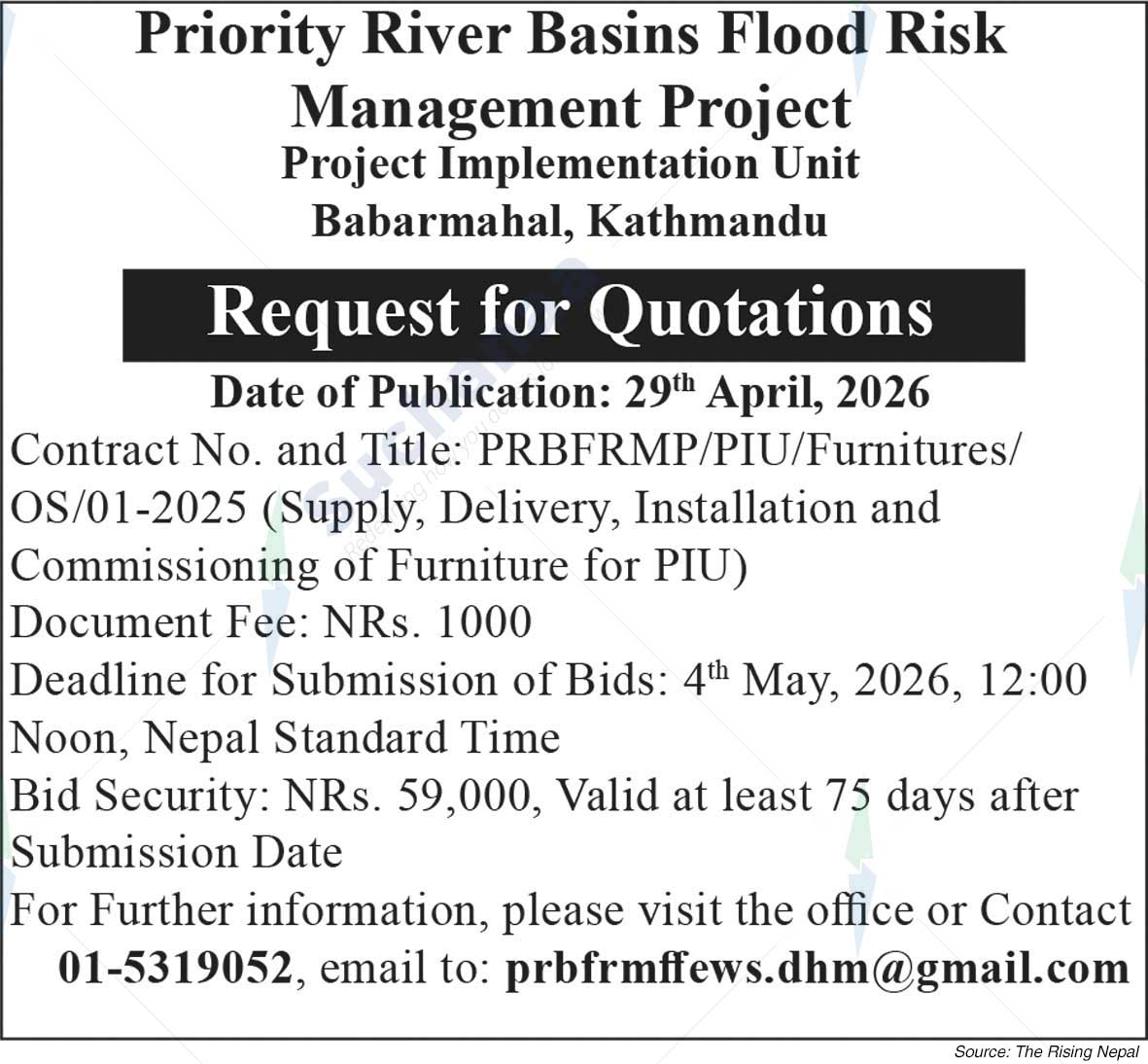 Priority River Basins Flood Risk Management Project, Babarmahal, Kathmandu