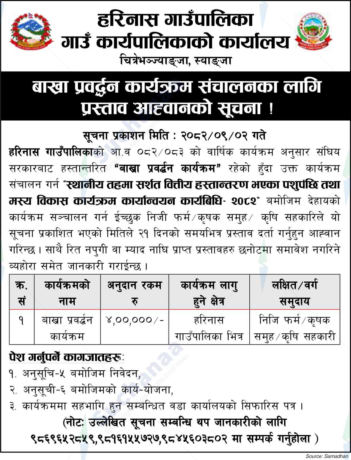 Harinas Rural Municipality