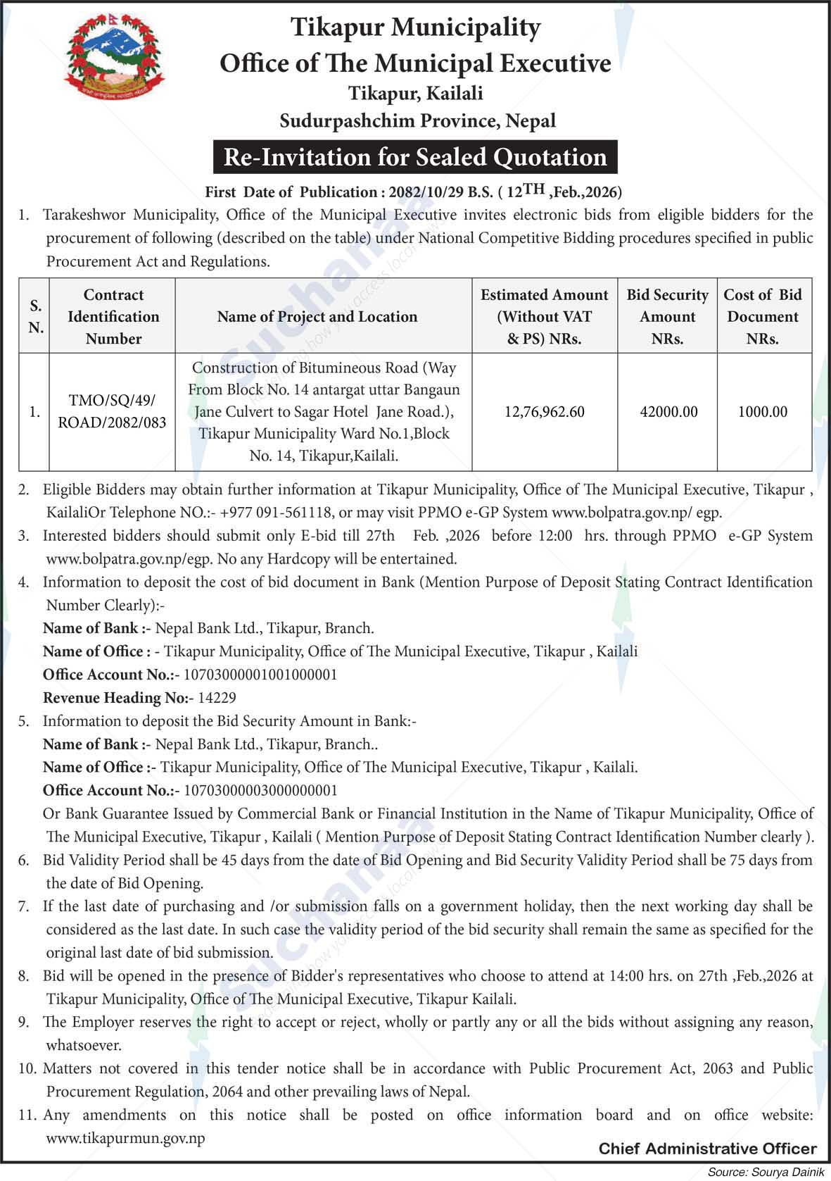 Tikapur Municipality