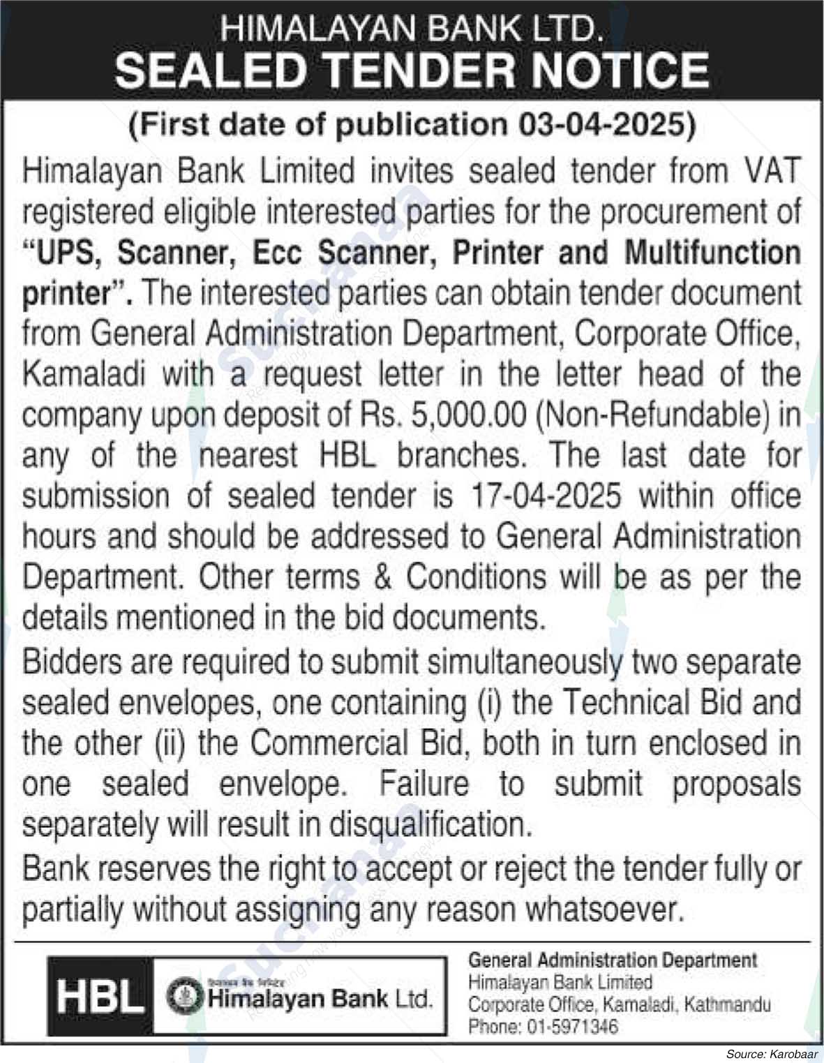 Himalayan Bank Limited