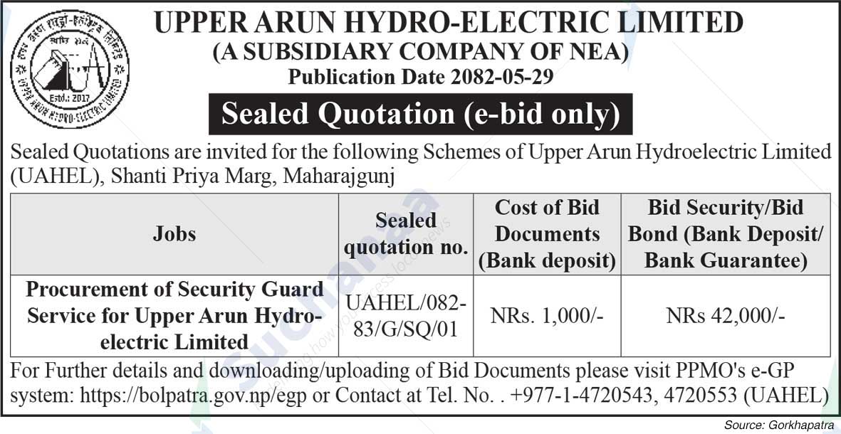 Upper Arun Hydro-Electric Limited