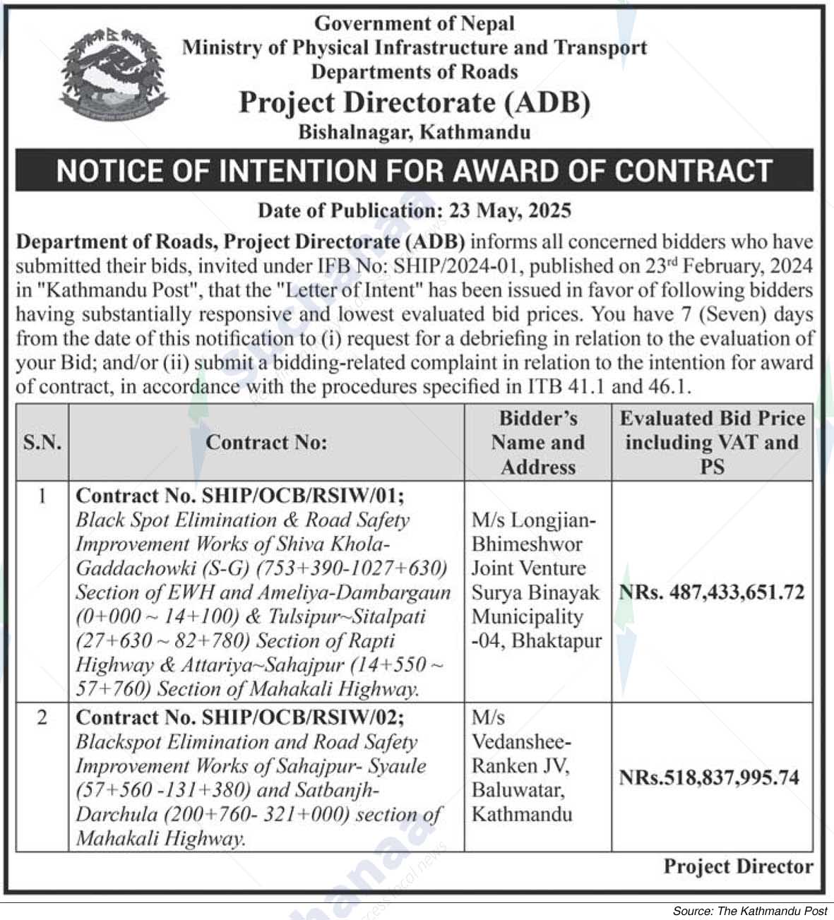 Project Directorate (ADB), Bishalnagar
