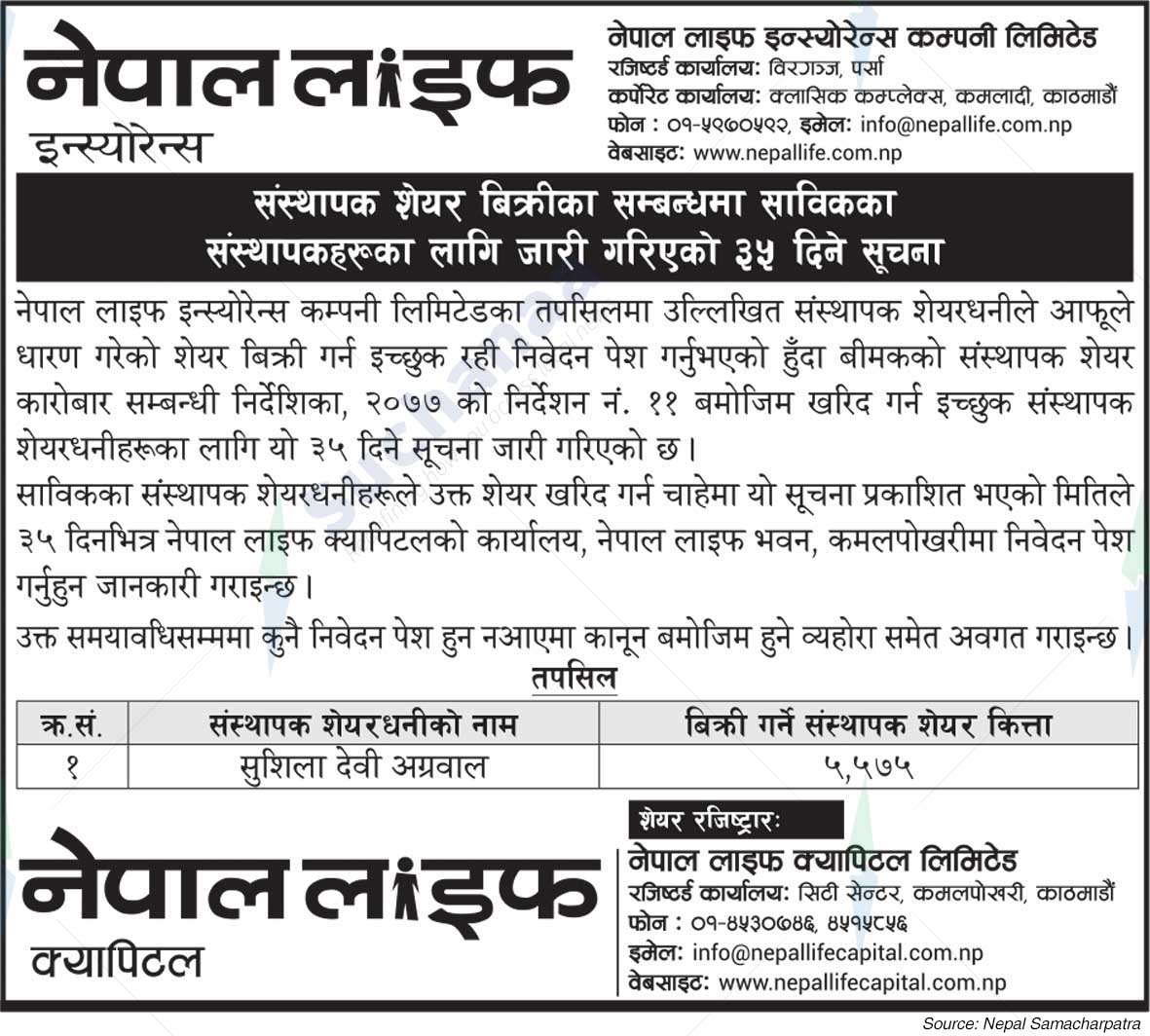Nepal Life Insurance Company Limited