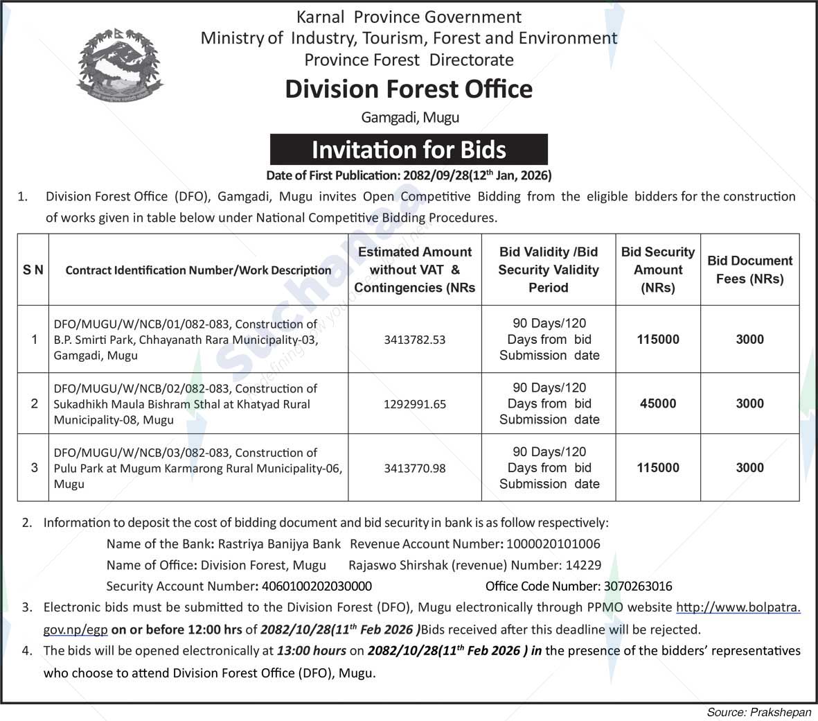Division Forest Office, Mugu