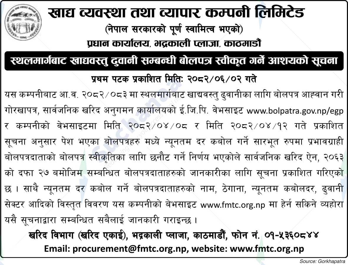 Food Management and Trading Company Limited