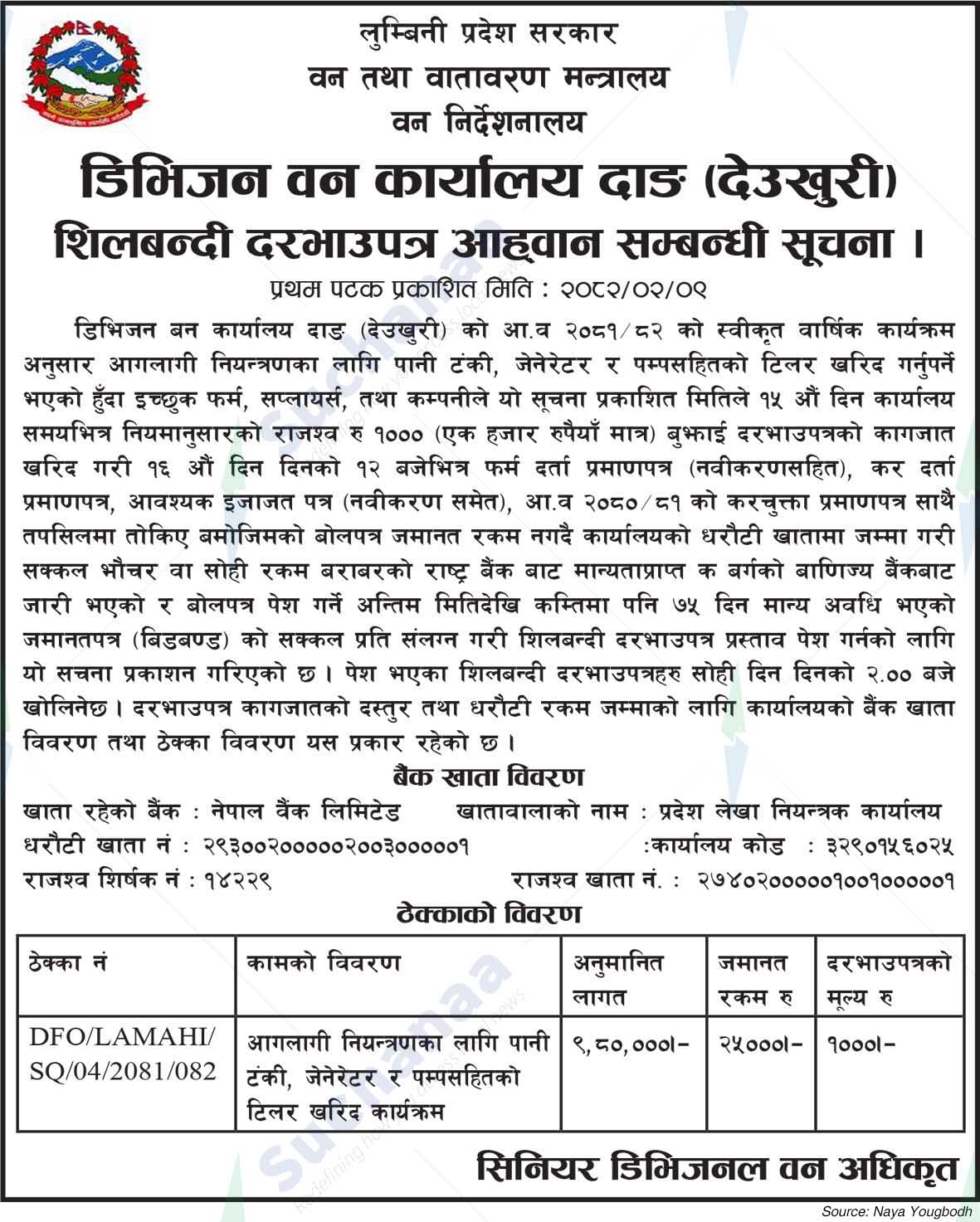 Division Forest Office Dang (Deukhuri)