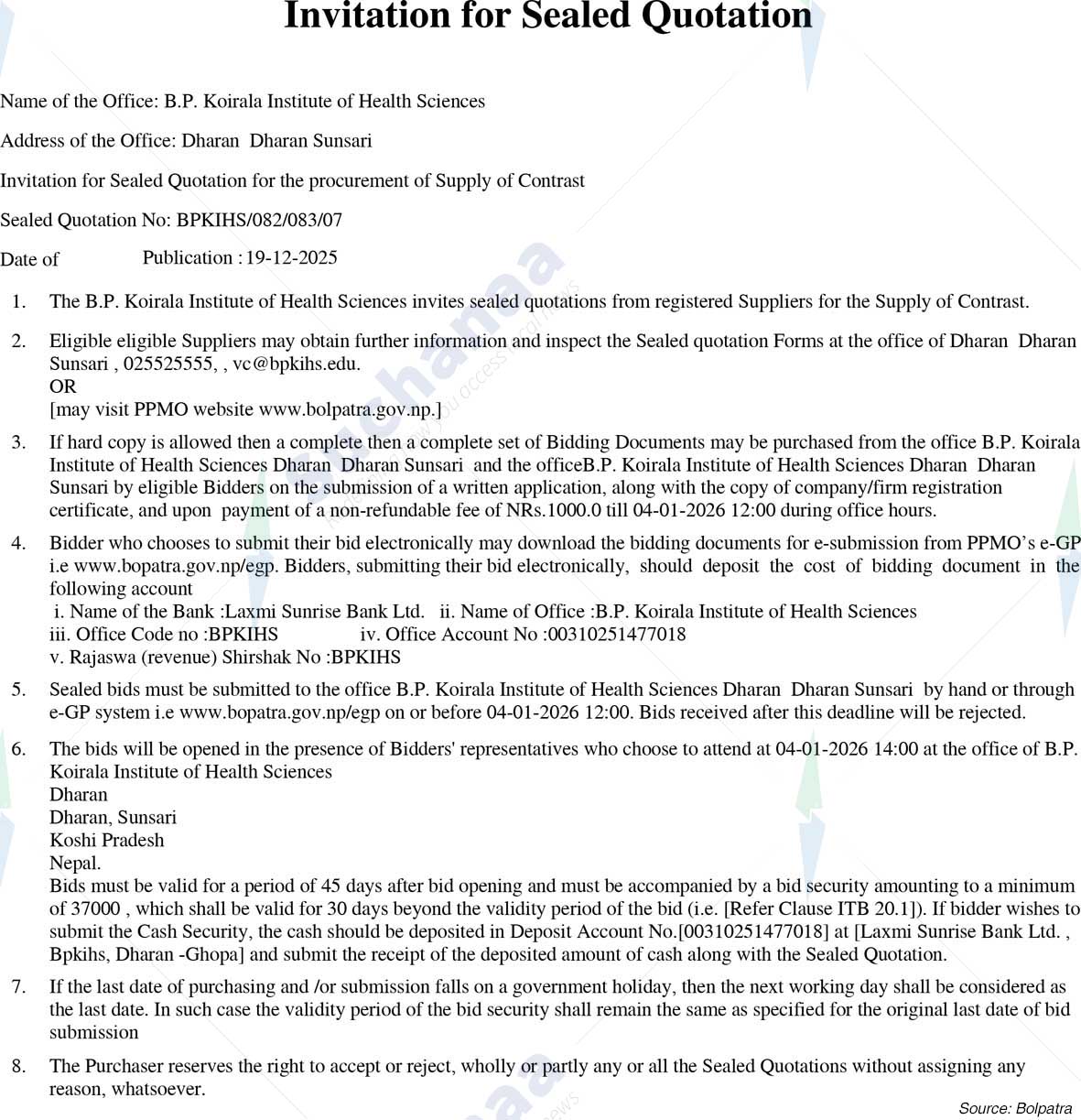 B.P. Koirala Institute of Health Sciences