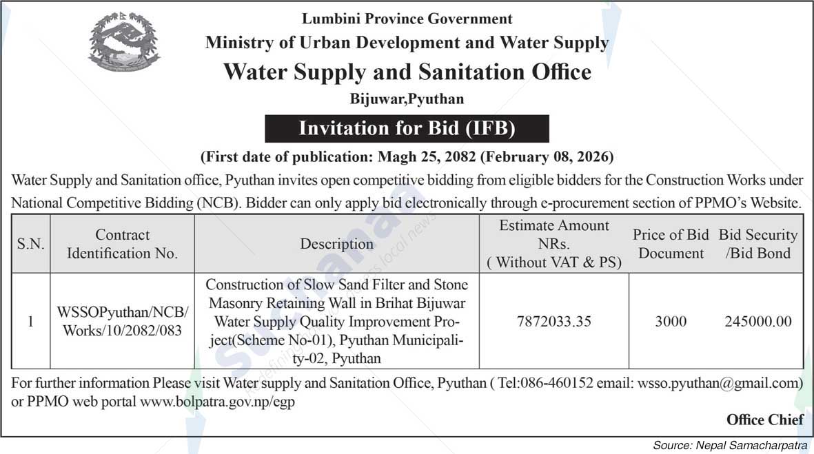 Water Supply and Sanitation Division Office, Pyuthan