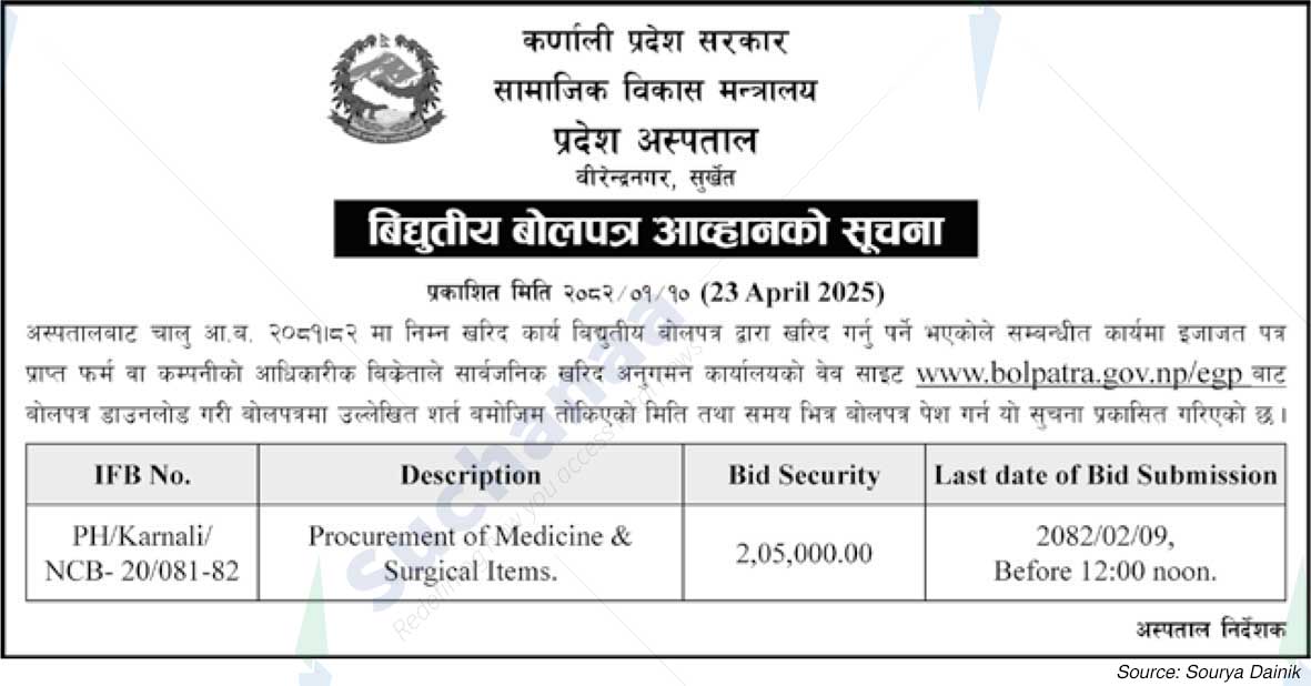 Provincial Hospital, Birendranagar