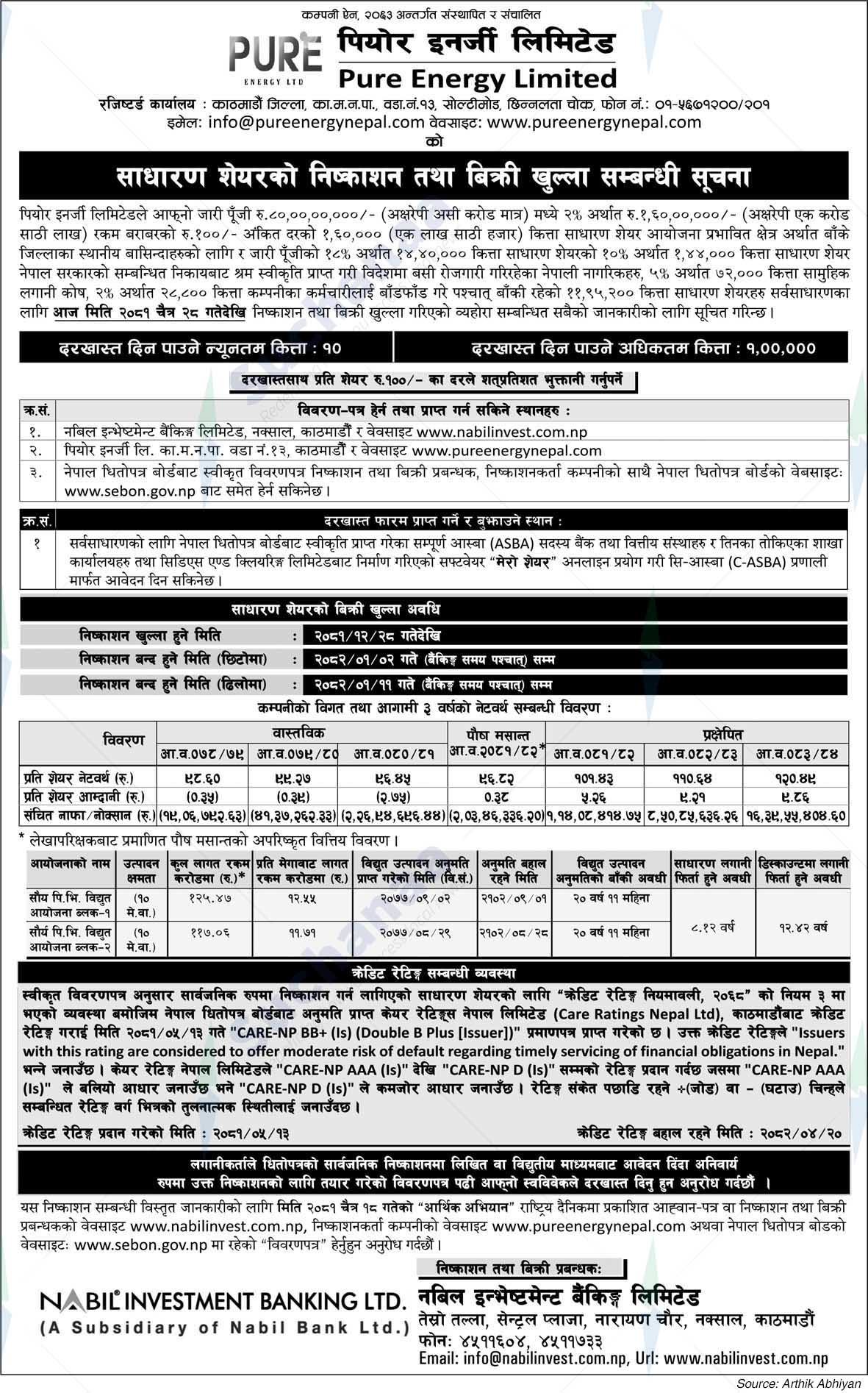 Pure Energy Limited