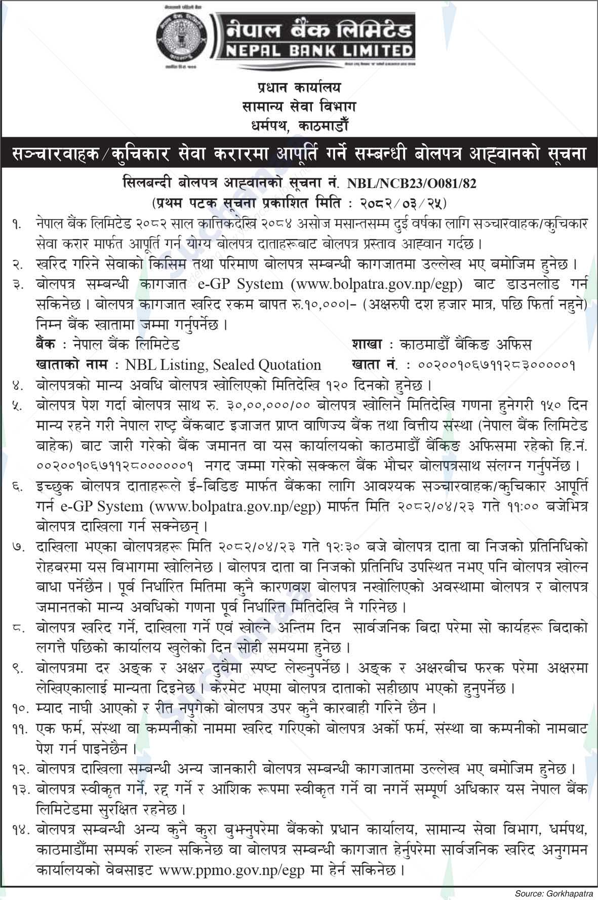 Nepal Bank Limited
