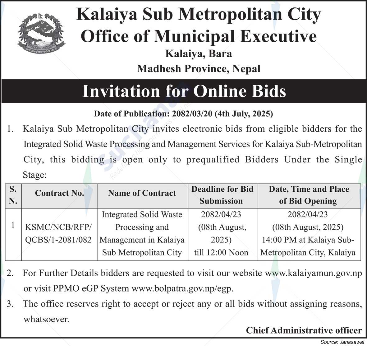 Kalaiya Sub-Metropolitan City