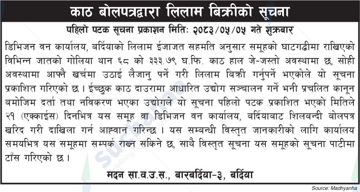 Shree Madan Saa.Wa.Wo.Sa.