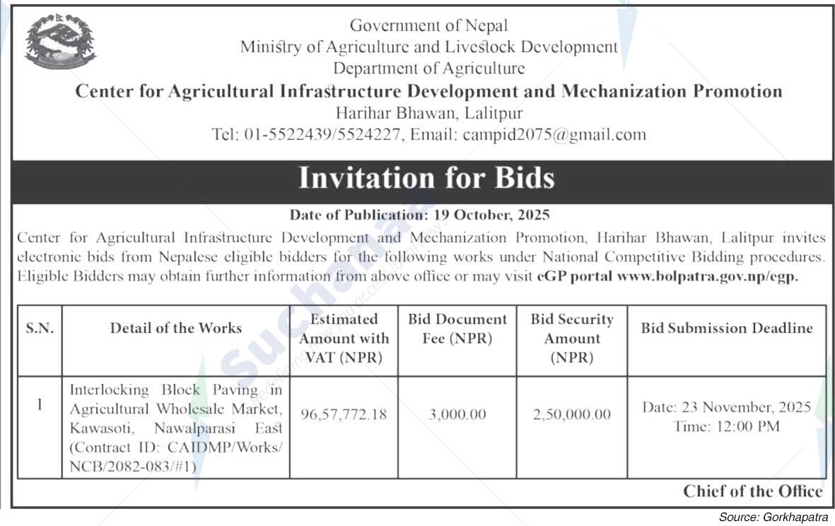 Center for Agricultural Infrastructure Development and Mechanization Promotion