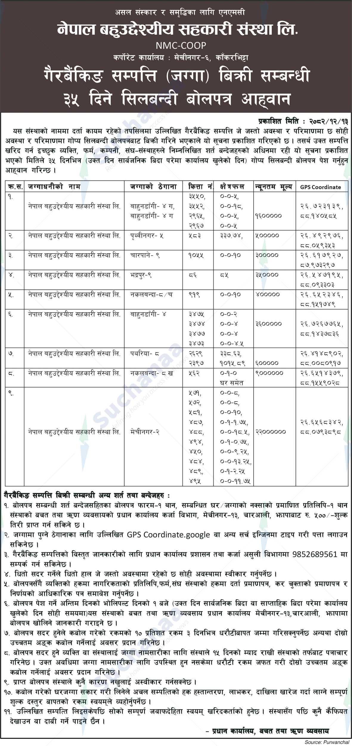 Nepal Multipurpose Cooperative Society Limited (NMC-COOP)