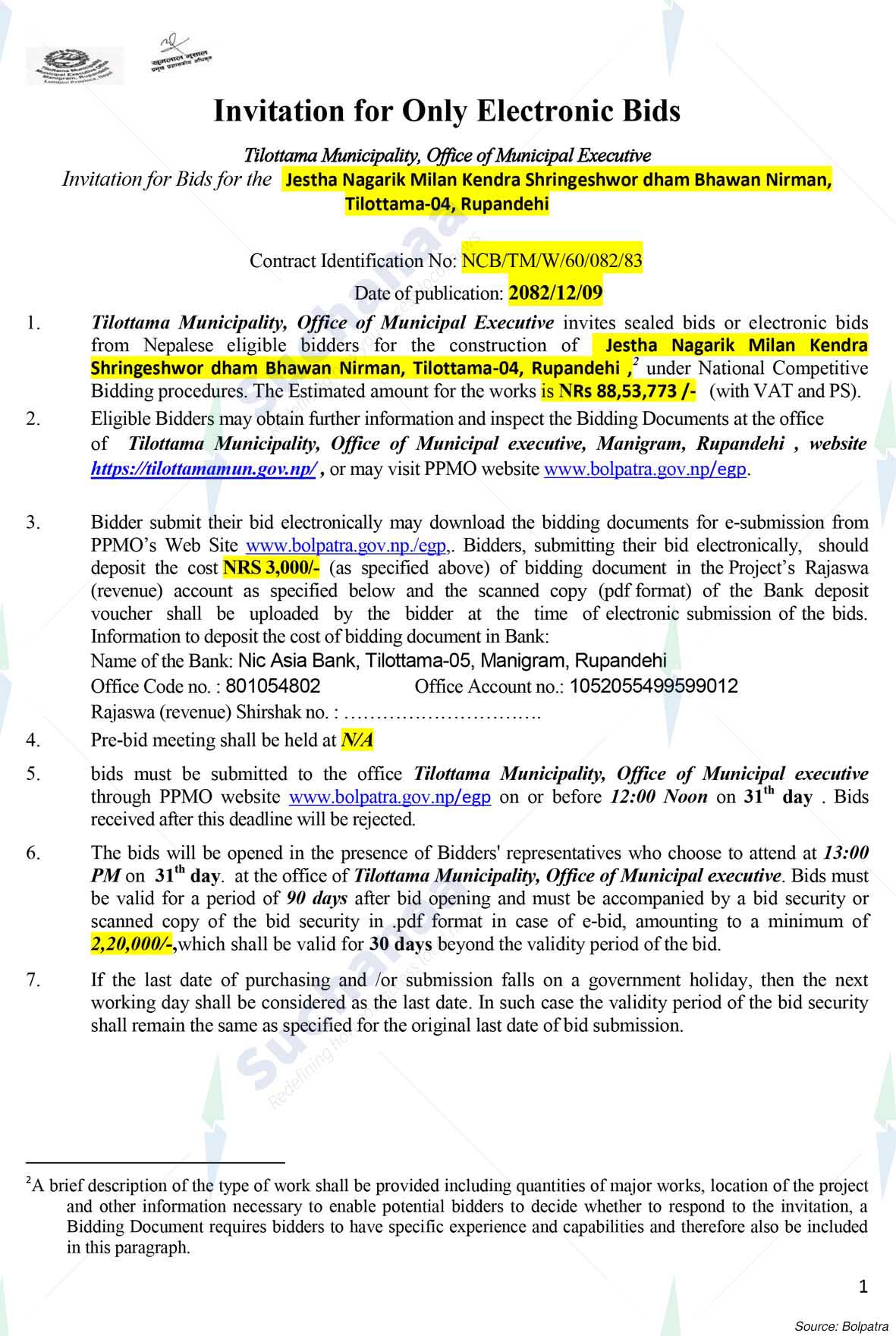 Tilottama Municipality