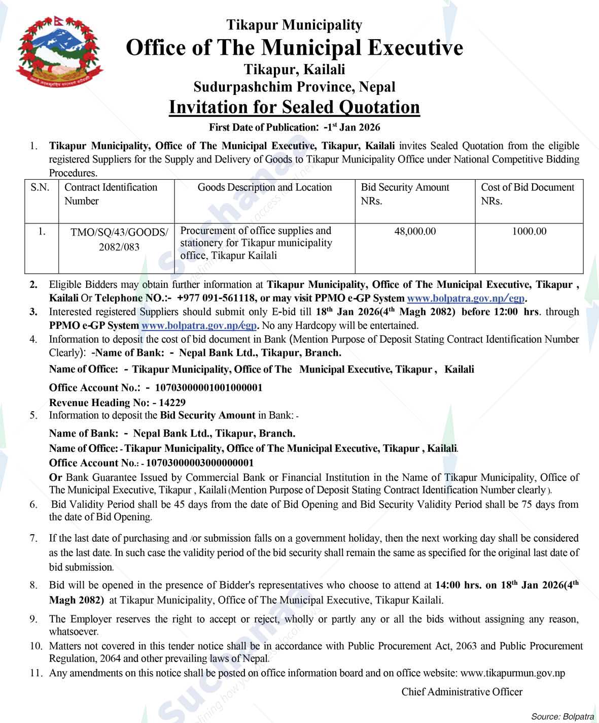 Tikapur Municipality