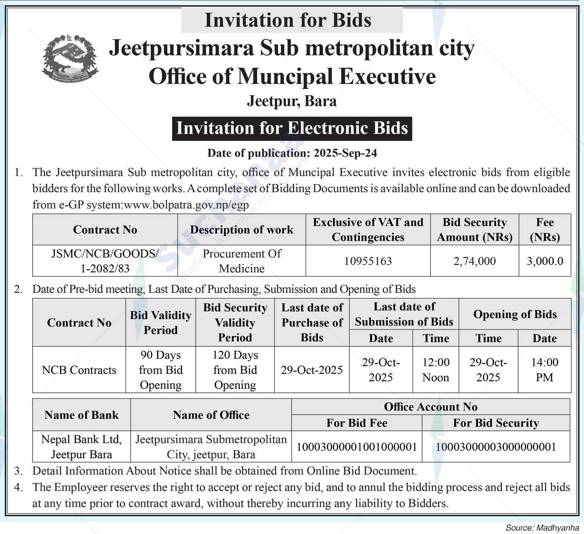 Jeetpursimara Sub-Metropolitian City