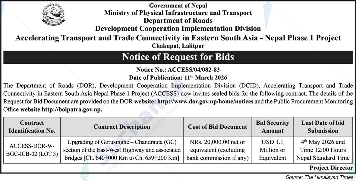 Department of Roads, Development Cooperation Implementation Division (DCID)