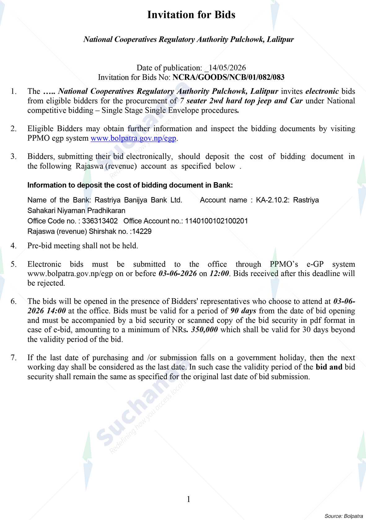 National Cooperatives Regulatory Authority