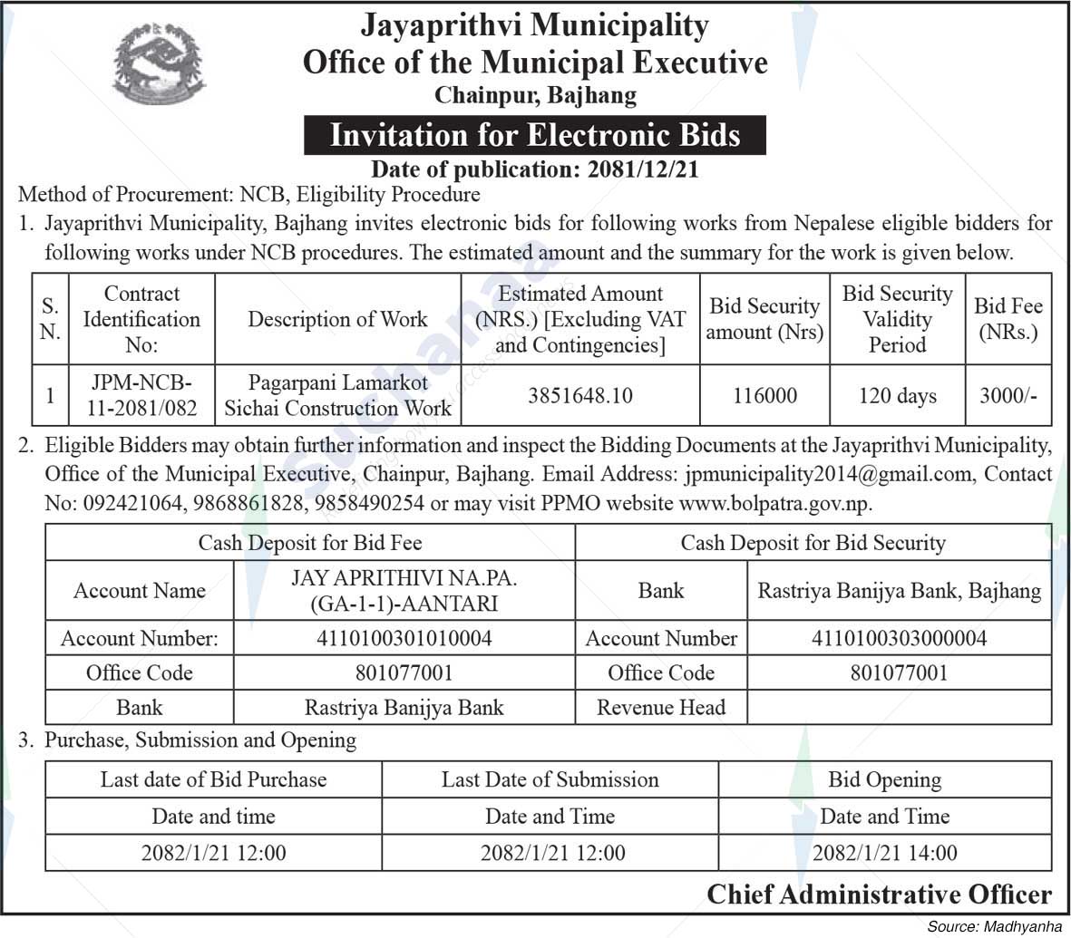 Jayaprithvi Municipality