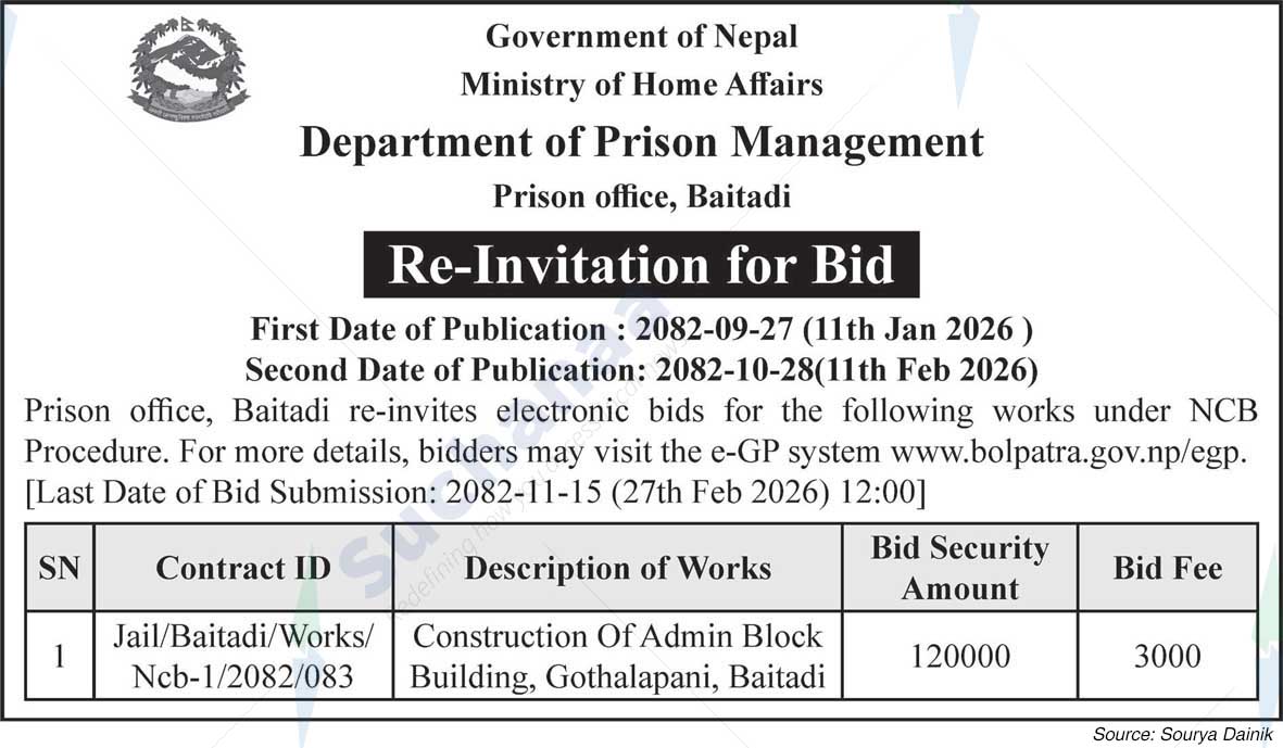 Department of Prison Management, Baitadi