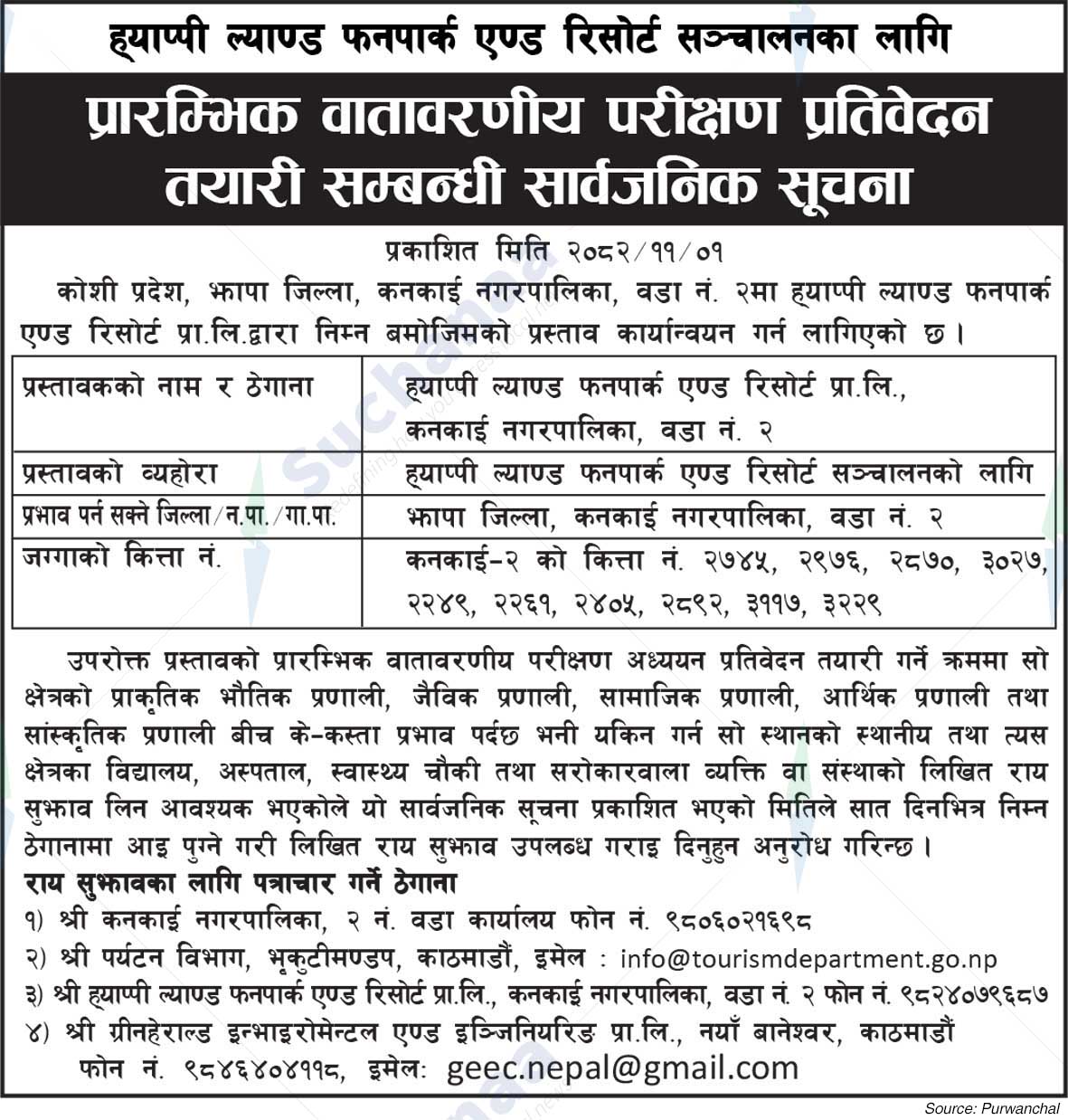 Happy Land Funpark & ​​Resort Pvt. Ltd., Jhapa