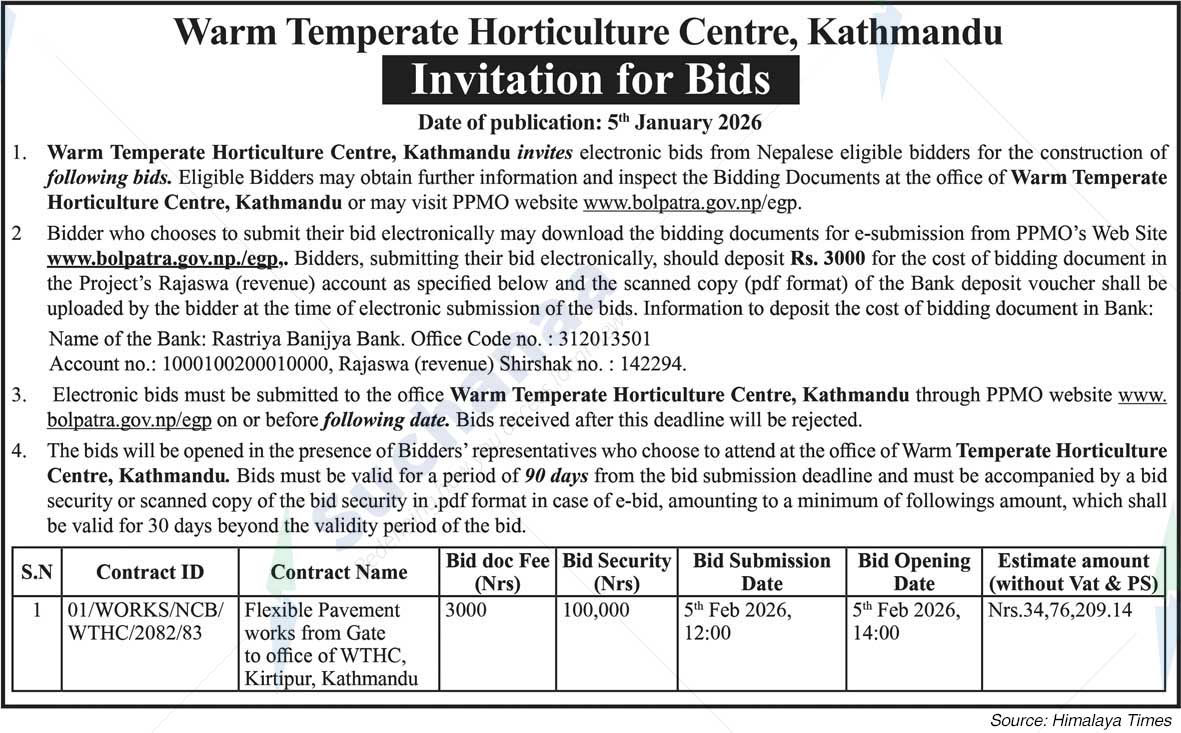 Warm Temperate Horticulture Centre, Kathmandu