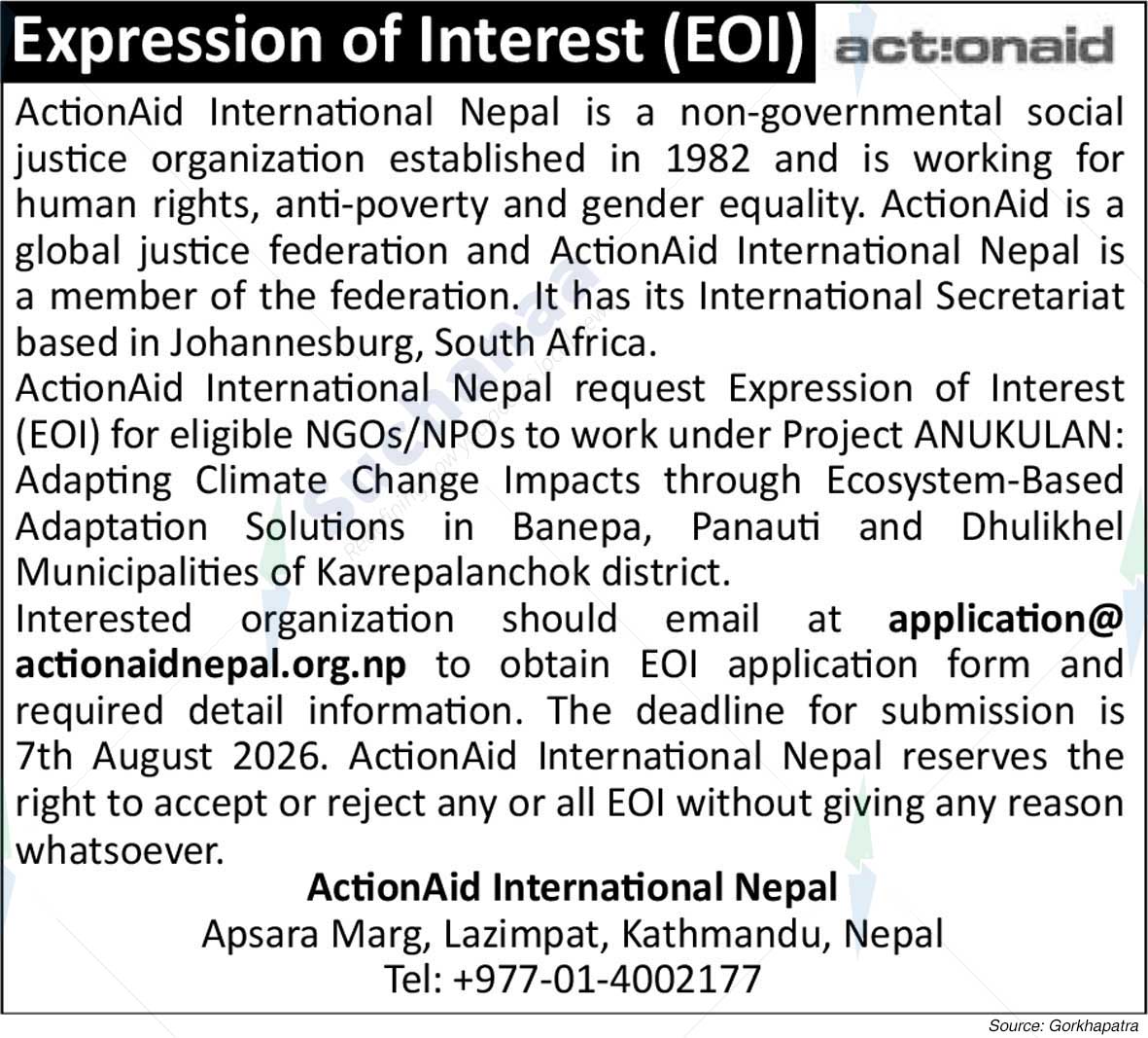 ActionAid International Nepal