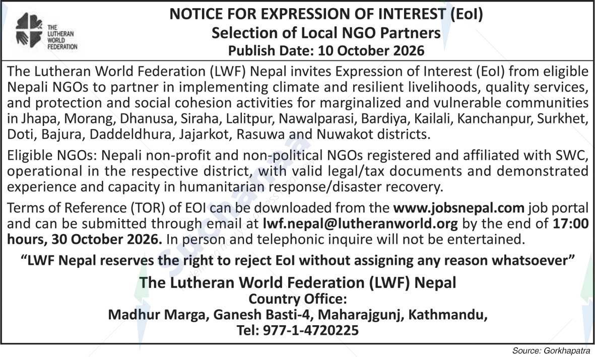 Lutheran World Federation (LWF) Nepal